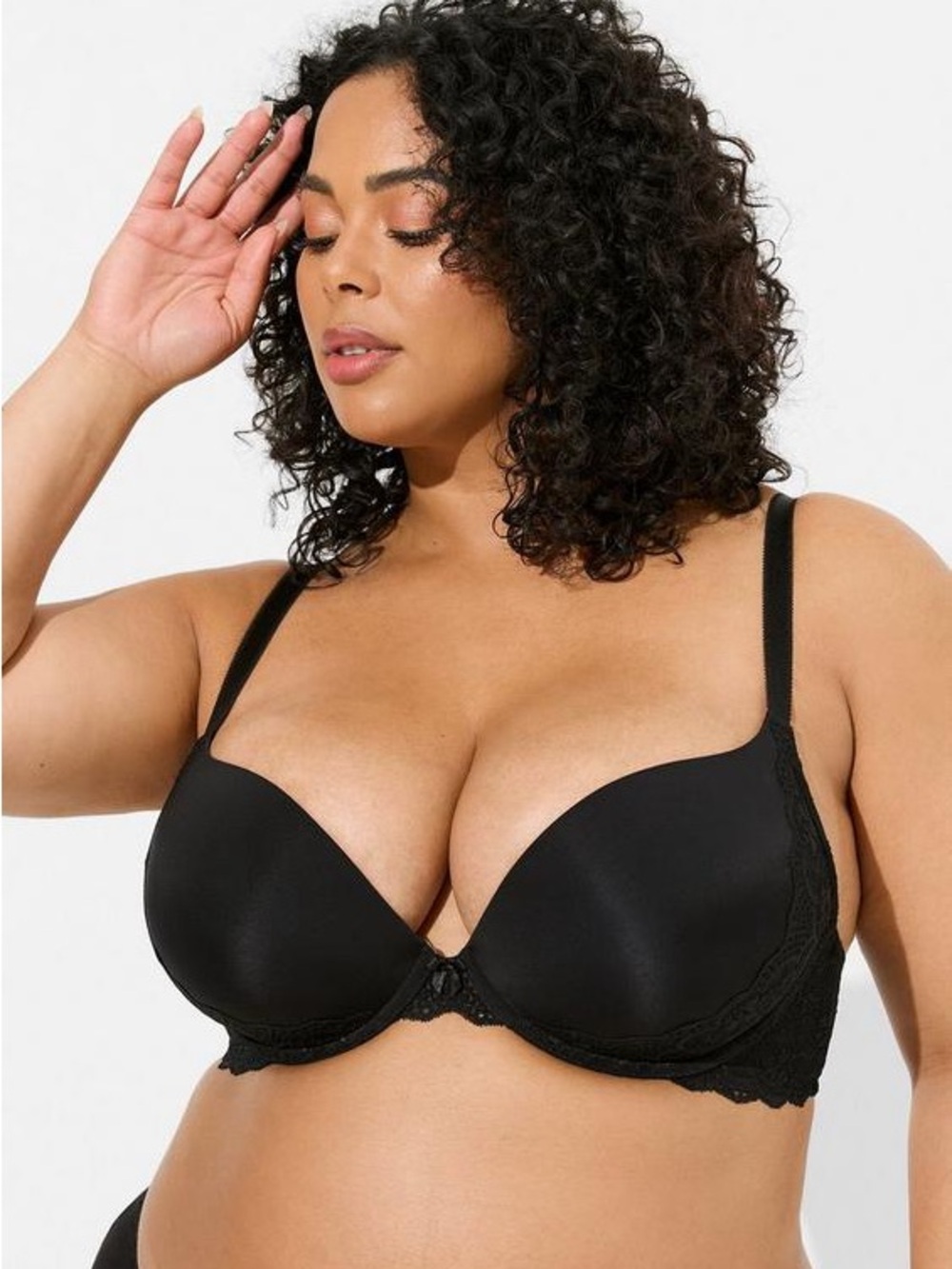 Torrid XO Push-Up Plunge Bra Black 42G
